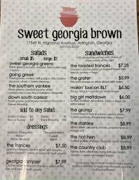 G tuning, key of f. Online Menu Of Sweet Georgia Brown Restaurant Arlington Georgia 39813 Zmenu
