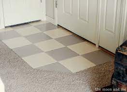 The Moon And Me Painting A Tile Floor Tips And Grumbles Painting Tile Painting Ceramic Tile Floor Painting Tile Floors