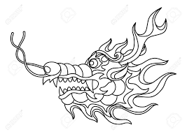 Chinese dragon head coloring page. Illustration Of Chinese Dragon Head Coloring Page For Printing Royalty Free Cliparts Vectors And Stock Illustration Image 116733068
