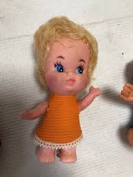 A collection of Pee Wee dolls. There were made from 1962 to 1979. I had a  few and loved them!