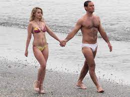 Jude Law Strips Down to Speedo, Gets Handsy with 'New Pope' Costar
