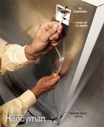 The first thing you will want to do is shut your turn on a faucet in the house to let any water in the lines drain out. Ice Maker Repair Tips Diy