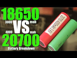 18650 vs 20700 mod battery breakdown