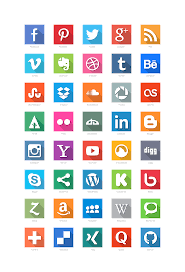 40 Social Media Flat Icons Behance Deviantart Dribbble Facebook Social Media Icons Free Free Social Media Social Media Icons