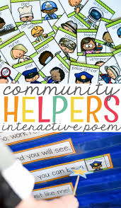 Community Helpers Interactive Poem Mrs Jones Creation Station