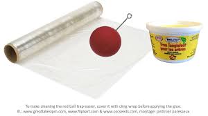 Branches have elongated white fluffy areas on them. An Easy To Clean Red Ball Trap Laidback Gardener