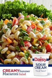 Summer Macaroni Salad Recipe With Sour Cream Daisy Brand Recipe Best Macaroni Salad Summer Macaroni Salad Macaroni Salad Recipe