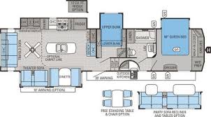 Jayco Eagle 355 Mbqs Fifth Wheel Floor Plan Travel Trailer Floor Plans Rv Floor Plans Floor Plans