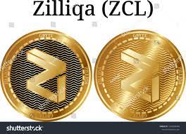 Set Physical Golden Coin Zilliqa Zil Stock Vector Royalty Free 1025028460