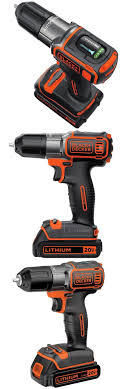 Black And Decker Cordless Drill Battery Black Decker Bdcde120c 20 Volt Max Lithium Ion 3 8 In Cordless Drill W Battery Black Decker Cordless Drill Drill