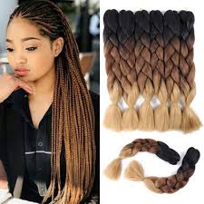 It's also a great way to give your scalp a break, as the cornrows aren't braided as tightly as other styles. Amazon Com Jumbo Braiding Hair Extensions 24 Inch 6 Packs Ombre Synthetic Hair Crochet Braids Kanekalon Long Jumbo Braids For Box Braid Twist Crochet Hair Black Dark Brown Light Brown Beauty