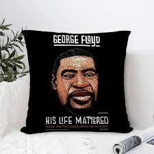 Luxury George F-Floyd Pillow Case Plush Fabric Soft Pillowcase Double Sided  Print Sofa Cushion Cover Throw Pillow Cover