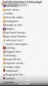 Pin By Victoria Hazell On Chain Mail Snapchat Question Game Snapchat Questions Snapchat Story Questions