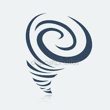 Illustration Hurricane Symbol Tatouage Symbole Tornade