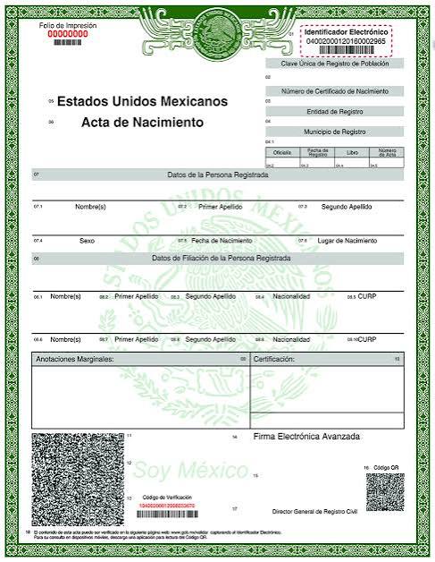 Actas de Nacimientos
