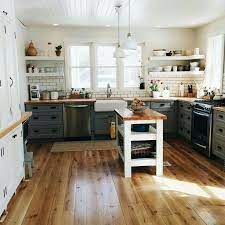 Layout Bigger Island Love The Wood Counter White Cabinet On The Left Would Surround The Hoosier To Give Mor Arredamento Casa Idee Per La Cucina Arredamento