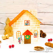 Download Handmade Christmas Home Decor Scrabook Com Little Houses Svg Files And Waffle Flower Cookie Time Laura Volpes Handmade Cards PSD Mockup Templates