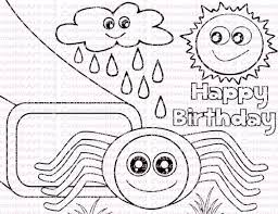 Enjoy the itsy bitsy spider coloring page and learn all about the different types of bugs! Itsy Bitsy Spider Birthday Party Favor Nursery Rhyme Coloring Etsy