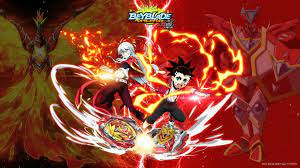 Beyblade burst turbo slingshock features a rail system that propels digital tops through the beystadium rails and into the battle ring in the app. Beyblade Burst Turbo Aiga Wallpapers Wallpaper Cave