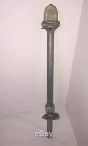 Vintage Erico Kainer Brass Glass Boat Stern Light Pole Lamp Marine Nautical