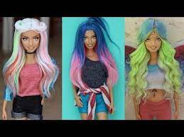 Barbie Hair Change Barbie Hair Color Doll Makeover Transformation Youtube Barbie Hair Barbie Hairstyle Hair Styles