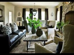Leather sofas come in a range of shades and silhouettes. Black Leather Couch Living Room Youtube