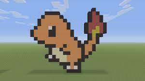 Minecraft Pixel Art Charmander Pokemon 004 Youtube A minecraft charmander pixel art available for anyone to use as a template if they want to build this themselves. minecraft pixel art charmander pokemon 004
