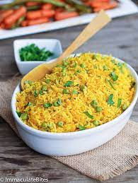 South African Yellow Rice Immaculate Bites African Food Recipes Cooking