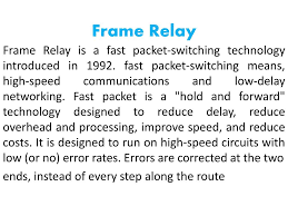 Defining specifications for frame relay at fractional t1 speeds. Ppt Frame Relay Powerpoint Presentation Free Download Id 5721455