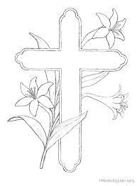 Online Coloring Pages Coloring Page Cross With Flowers Coloring Pages Cross Download Print Coloring Page