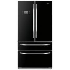 Haier Hb21fgbaa 543l Frost Free American Style 4 Door Fridge Freezer Black Glass Doors American Fridge Freezers American Style Fridge Freezer Fridge Freezers