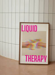 Liquid Therapy Print, Bar Cart Poster, Food and Drink Print, Kitchen and  Dining Wall Art, Trendy Poster, Dorm Decor, Digital Download