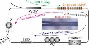 A dfb laser's periodic structure acts as a distributed reflector, providing optical feedback and wavelength selection for the diode. Experimental Configuration Of The Dfb Fiber Laser With Self Injection Download Scientific Diagram