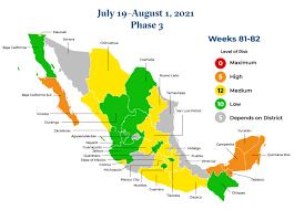 Updates For Mexico S Covid 19 Traffic Light Monitoring System July 19