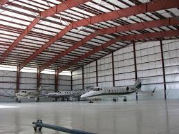 Aircraft Hangar Building Located At Colorado Jet Center In Colorado Springs Colorado Hangars Aircrafthangars Metalbu Airplane Hangar Hangar Steel Structure