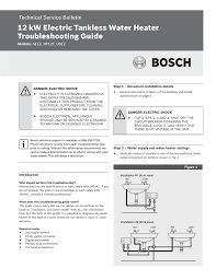 If you have a tankless water heater that is not working, please see tankless water heater repairs. 12 Kw Electric Tankless Water Heater Troubleshooting Guide Technical Service Bulletin Models Manualzz