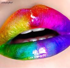 wrapping up pride weekend with this glorious rainbow lip inspo from the amazing theminaficent amazinglipstickart lip art rainbow lips lip colors