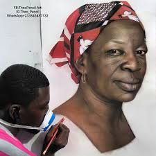 Commissioned pencil work,you can also send your pictures for your artworks  from #TheoPencil now WhatsApp+233543457132