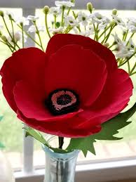 Download Poppies On Stem Template Svg And Pdf File With Video Tutorial Diy Template Cricut Flower Template Home Decor Party Decor Paper Floral Arrangements Paper Flower Template Flower Template