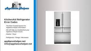 Check spelling or type a new query. Kitchenaid Refrigerator Error Codes Appliance Helpers