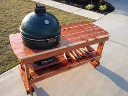 Big Green Egg Table Red Cedar Big Green Egg Table Big Green Egg Table Plans Big Green Egg