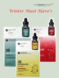 1 3d Ampoule Mask Sheet Red Ginseng And Ceramide 3d Mask Sheet That Delivers Nutrition And Resilience To Skin 2 3d Ampo The Face Shop Collagen Moisturizer