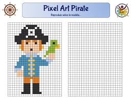Imprimer des feuilles quadrillées vierges pour faire du dessin sur quadrillage…. Pixel Art Pirate Un Anniversaire En Or Jeux Gratuits Pixel Art Pixel Art A Imprimer Pixel Art Gratuit