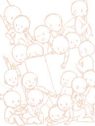 Resultado De Imagen Para Chibi Hide Poses Drawing Base Drawings Art Reference Photos