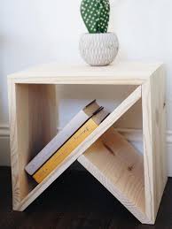 Nightstand Modern Table Modern Side Table Etsy Diy Side Table Diy Furniture Diy Nightstand