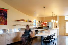 wheelchair accessible kitchen island