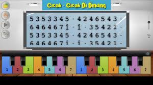 Mahmud yang berjudul 'cicak'.sheet music sederhana ini ditujukan bagi y. Not Angka Piano Lagu Anak Cicak Cicak Di Dinding Belajar Untuk Pemula Youtube