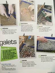 Fabriquer Une Dalle De Galets Baguette En Bois Galets Mortier