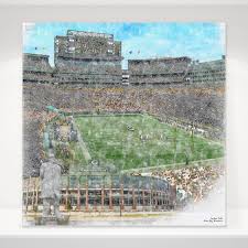Since their establishment as a professional football team in 1919. Lambeau Field Football Stadium Print Green Bay Packers Football