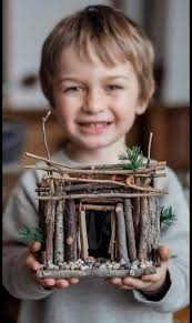 School Craft Project: House Made of Little Branches